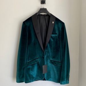 ASOS Men’s Dark Green Blazer, Super Skinny Fit Size 36